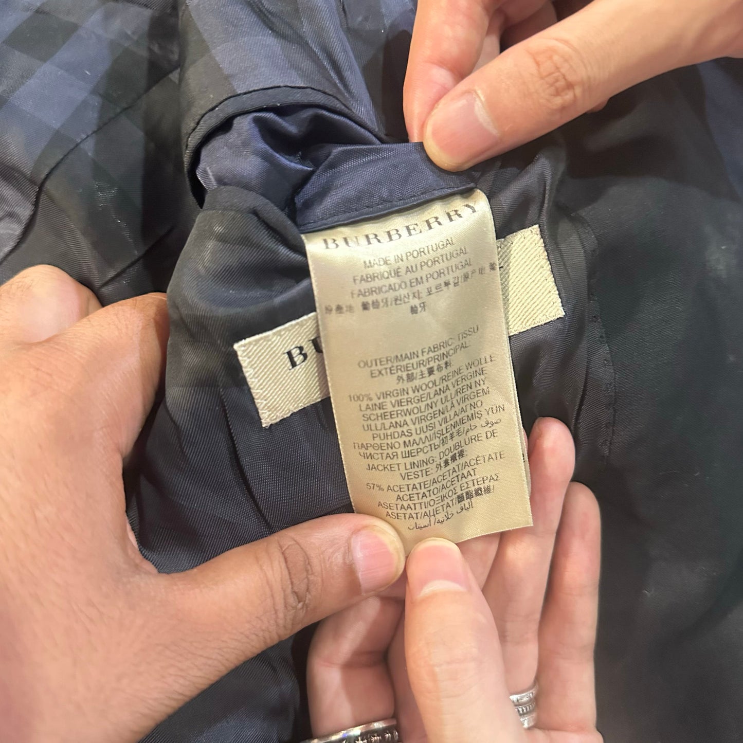 Vintage Portugal Burberry Pre-owned Luxury Suits