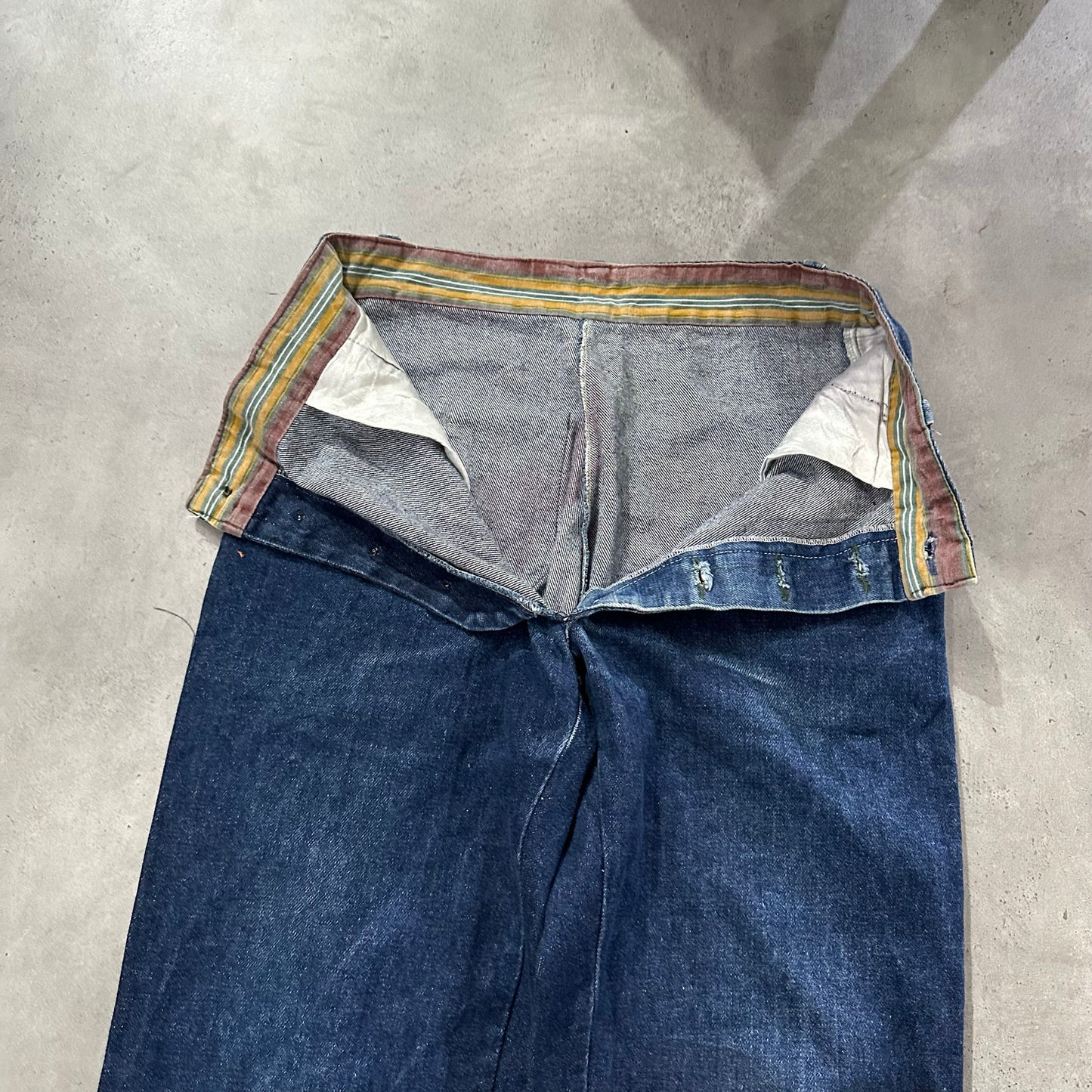 Vintage Antique Workwear Denim Pants