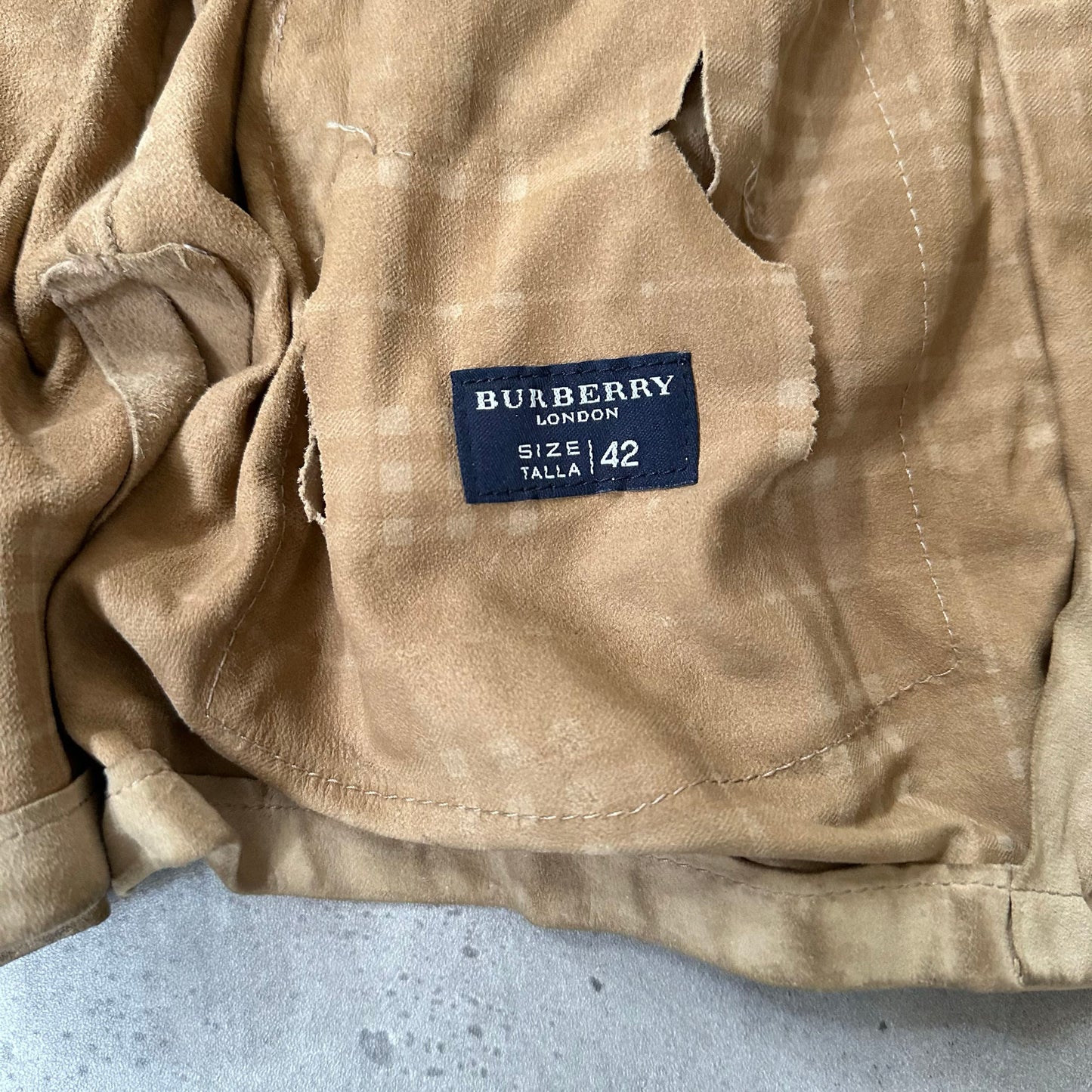 Vintage Burberry Pre-owned Luxury Leather Jackets