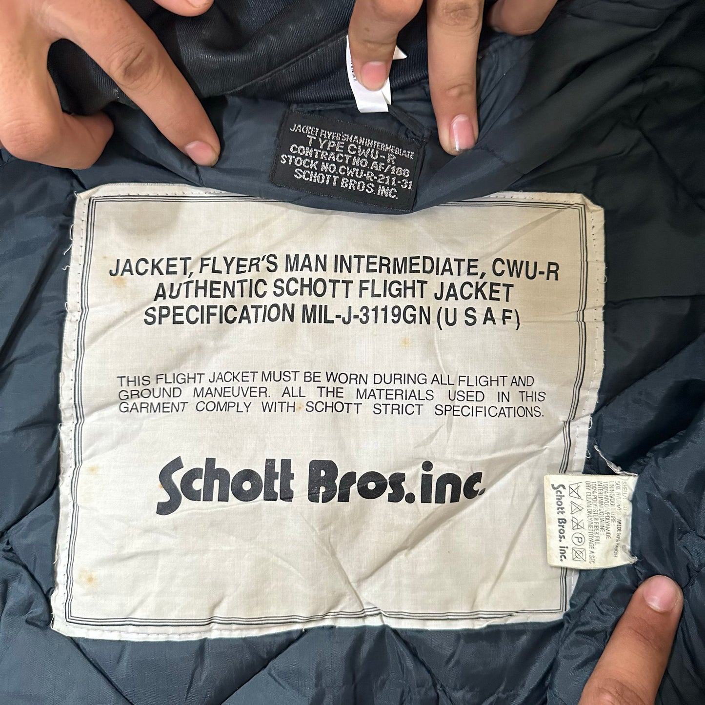 Vintage 70s-90s USA Schott Military Flight Jackets