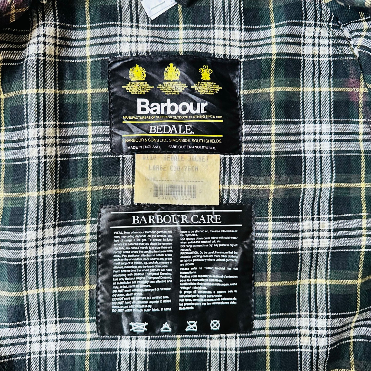 Vintage 70s-90s England Barbour Outdoor Hunting Jackets