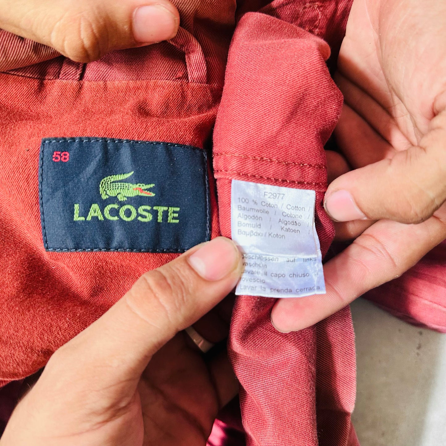 Vintage Lacoste Pre-owned Luxury Workwear Jackets