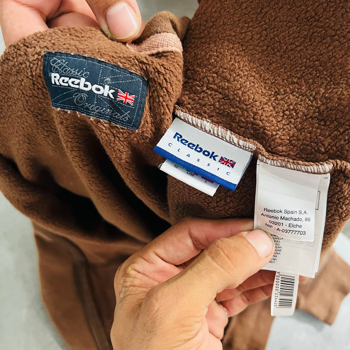 Vintage Reebok Sportswear Hoodie Sweatshirts