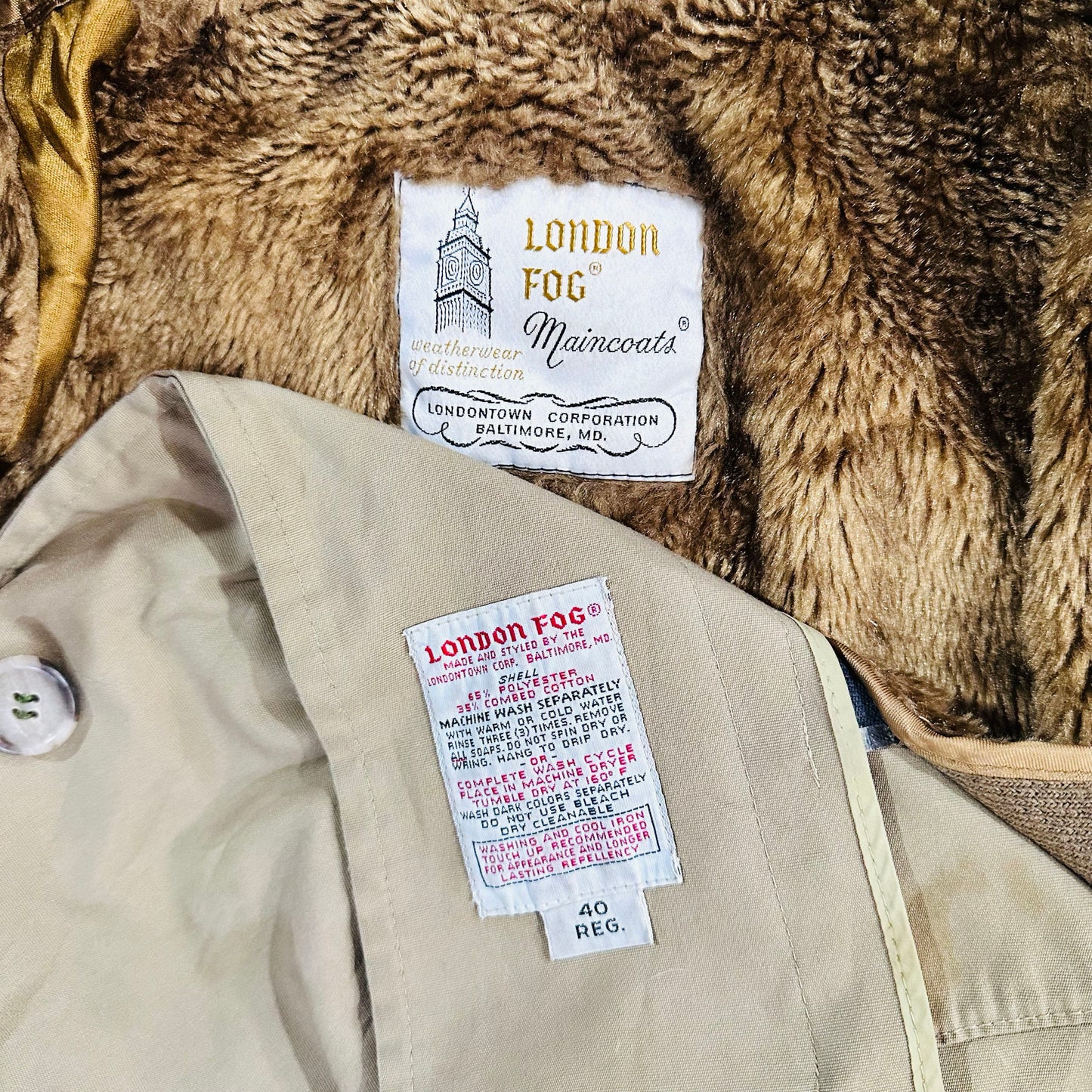 Vintage 70s-90s USA London Fog Retro Trench Coats