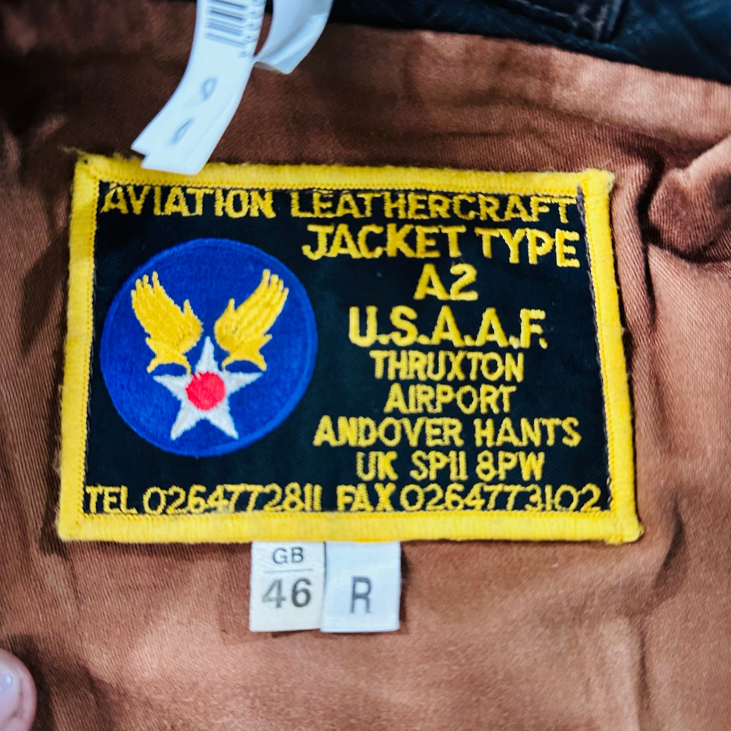 Vintage England Military A-2 Leather Jackets