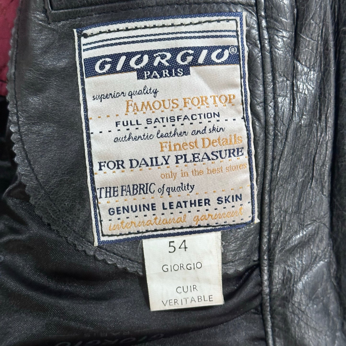 Vintage 70s-90s France Leather Jackets