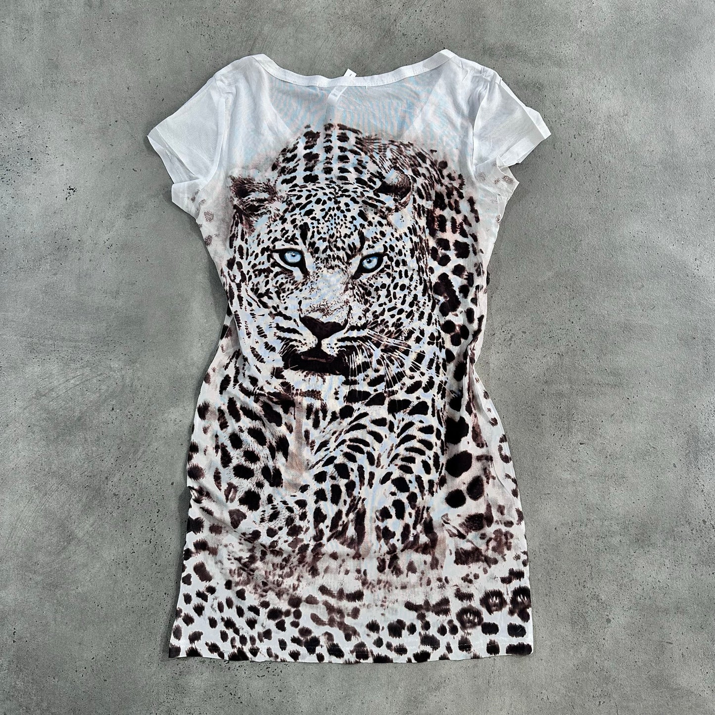 Y2K Animal Print Rhinestone Printed ReDial Bodycon Dress