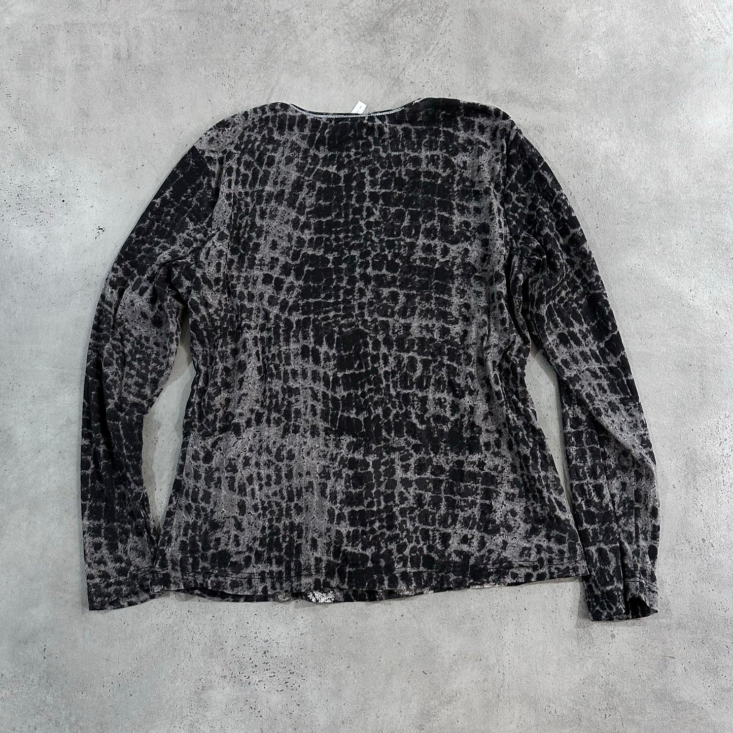 Y2K Rhinestone Mesh Printed Gerry Weber T-Shirt