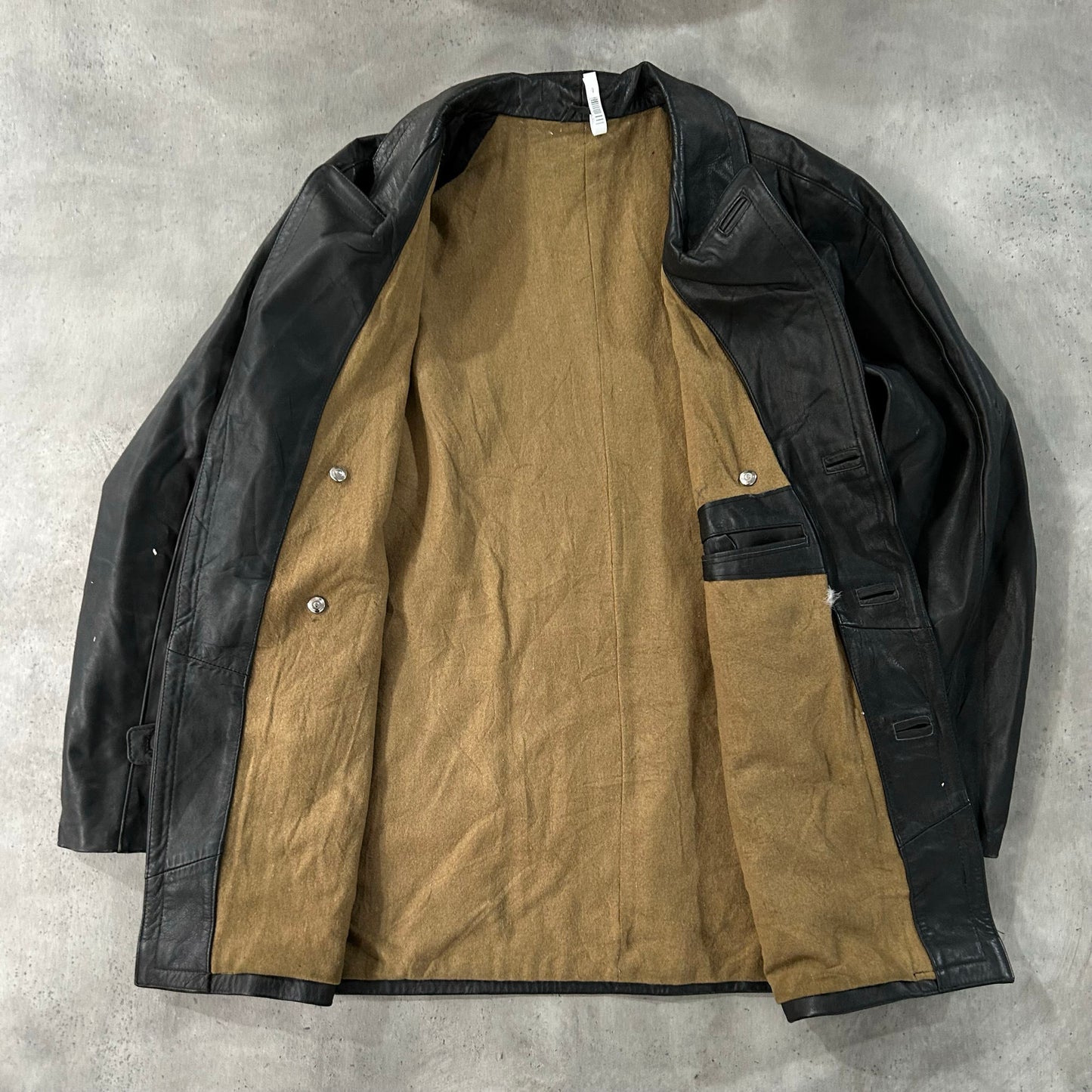 Vintage 50s-60s France Workwear Mid-Length Leather Jackets