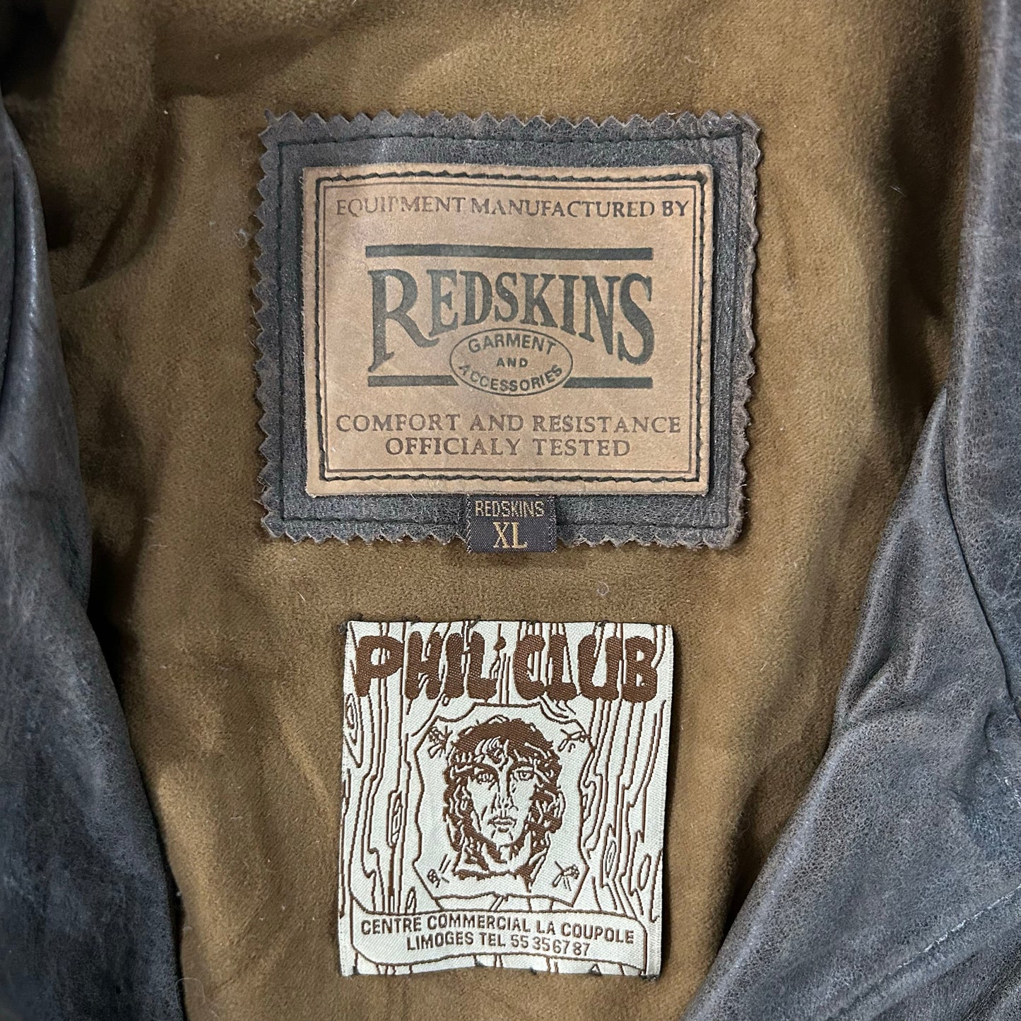 Vintage 70s-90s France Redskins Mid-Length Leather Jackets