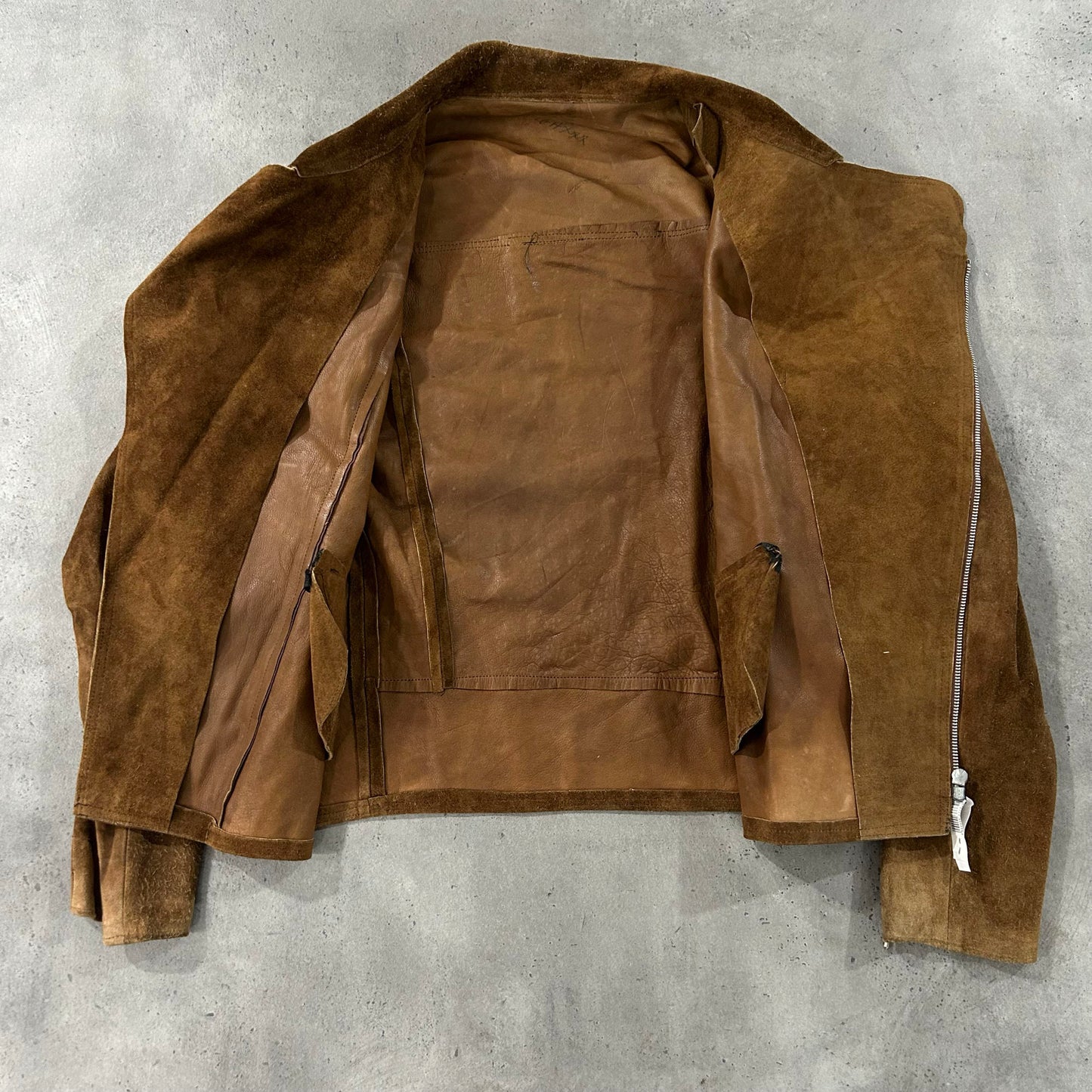 Vintage Antique France Double Rider Leather Jackets