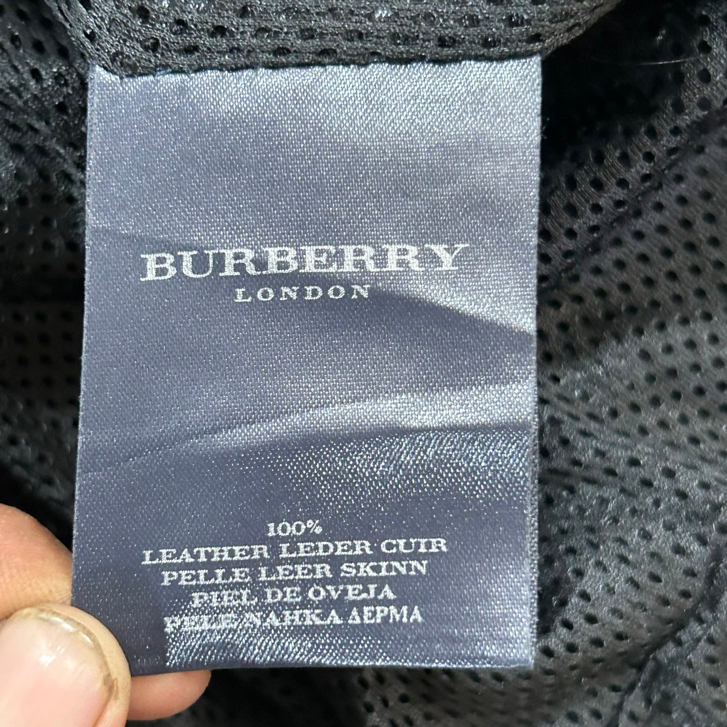 Vintage Italy Burberry Pre-owned Luxury Leather Jackets