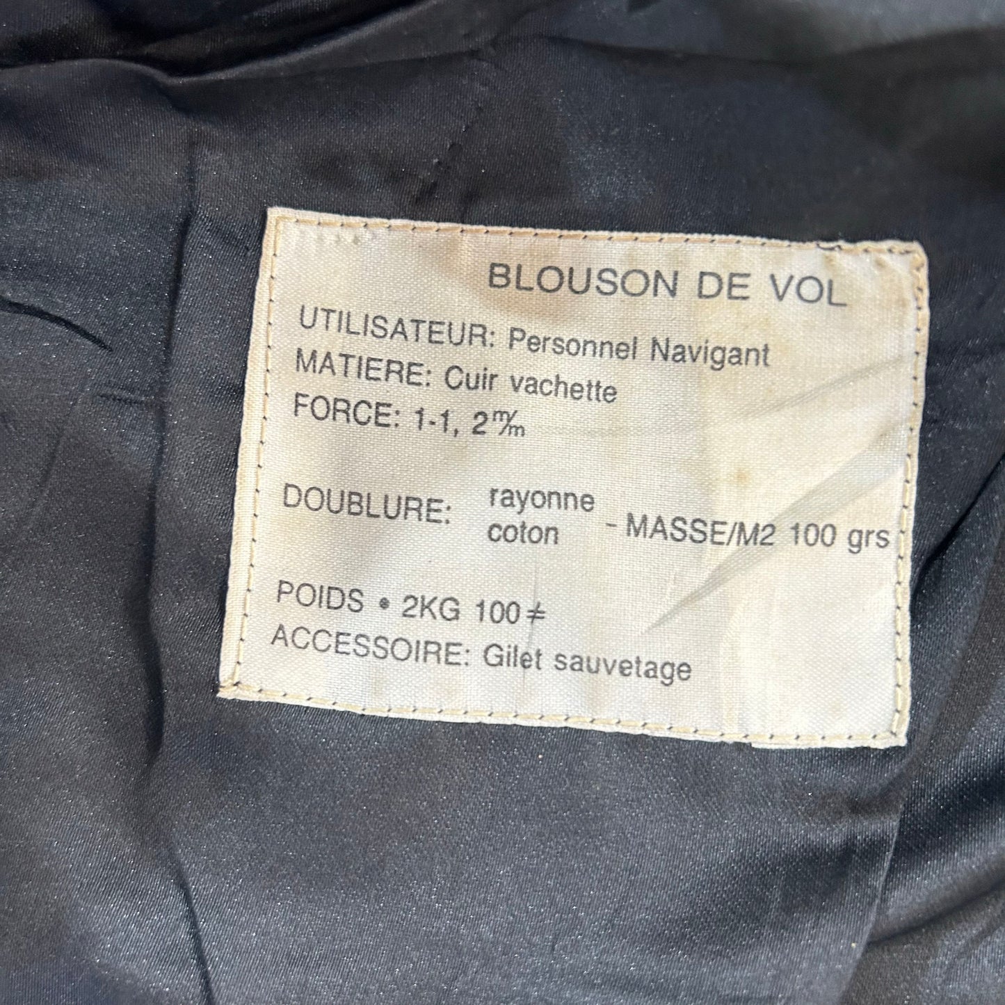 Vintage 70s-90s France Military Flight Leather Jackets