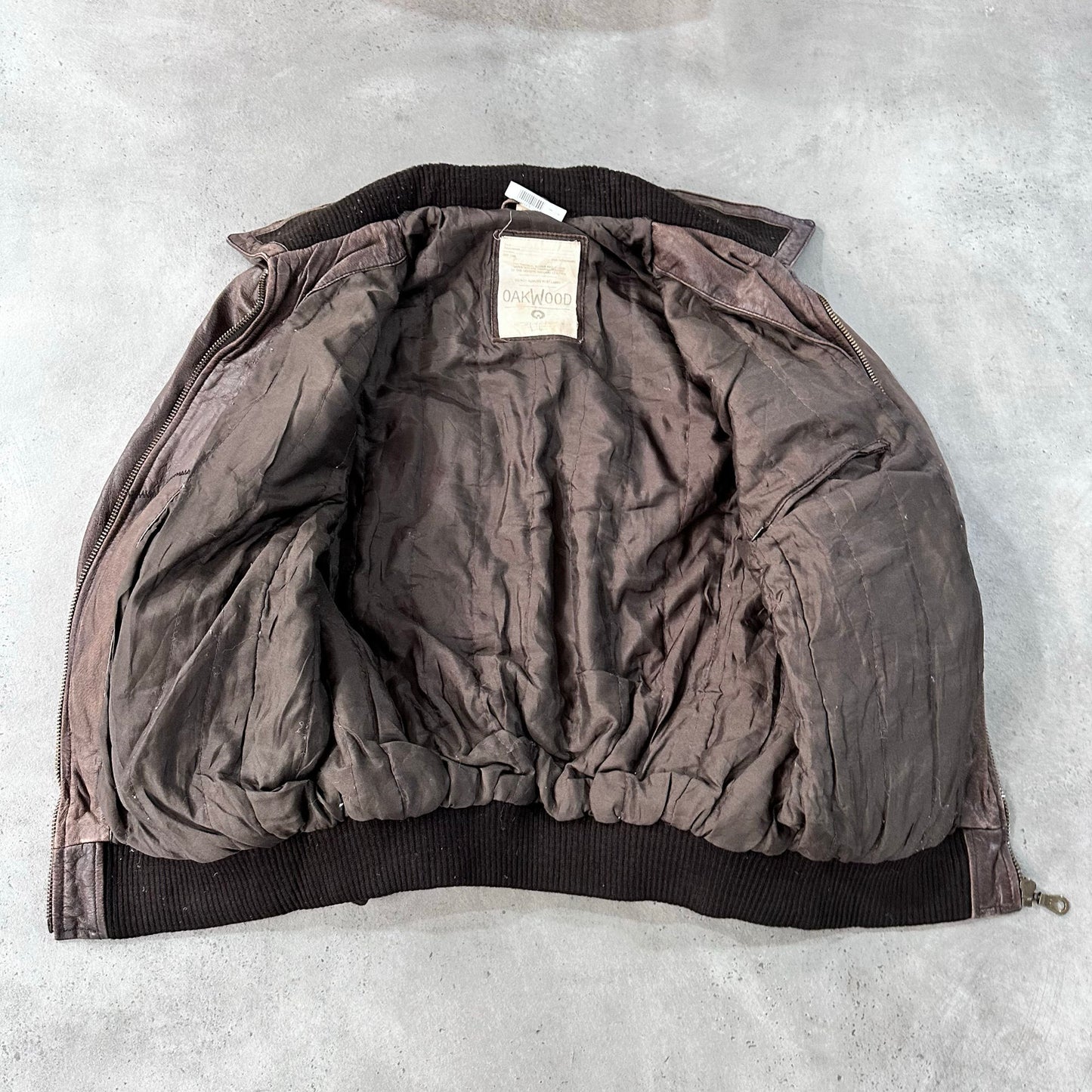 Vintage Oakwood Retro Flight Leather Jackets