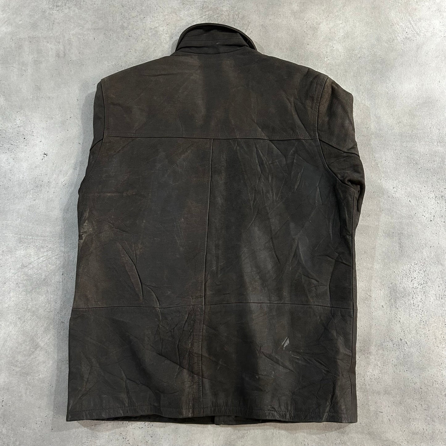 Vintage Retro Mid-Length Leather Jackets