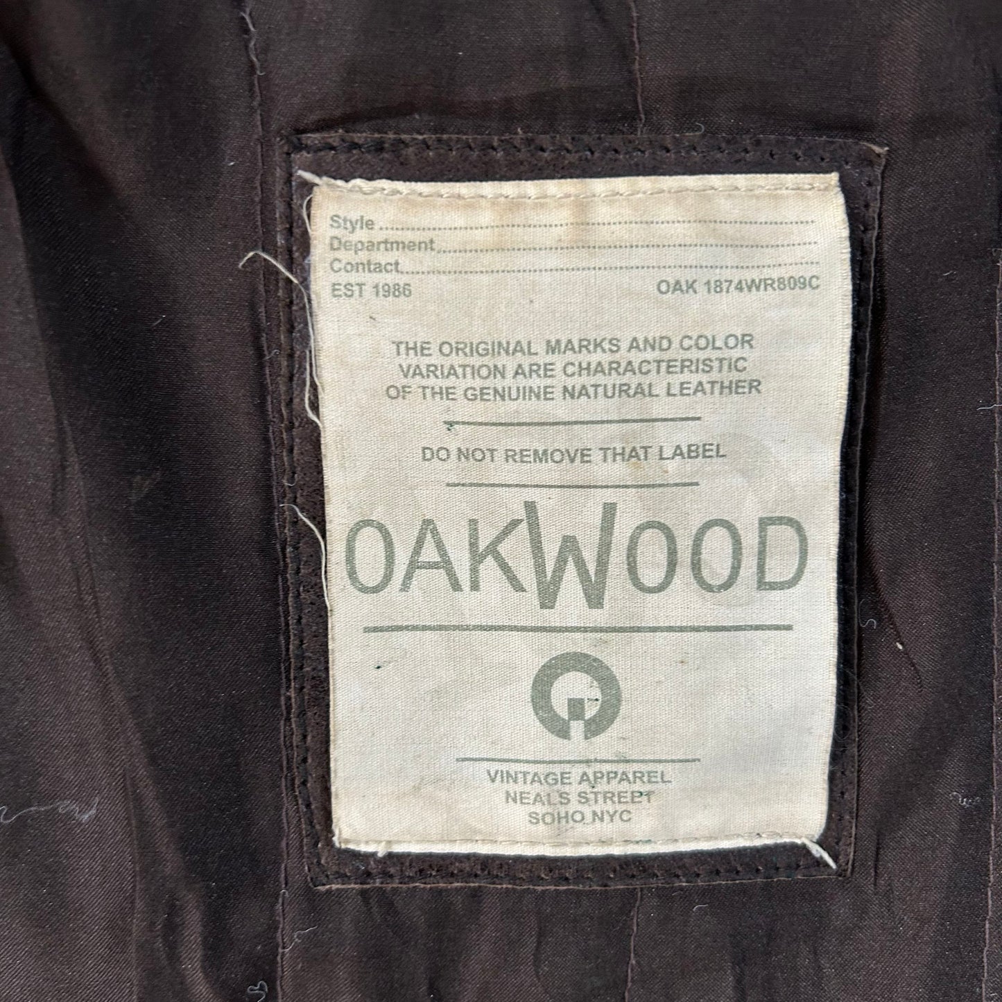 Vintage 70s-90s Oakwood Retro Flight Leather Jackets