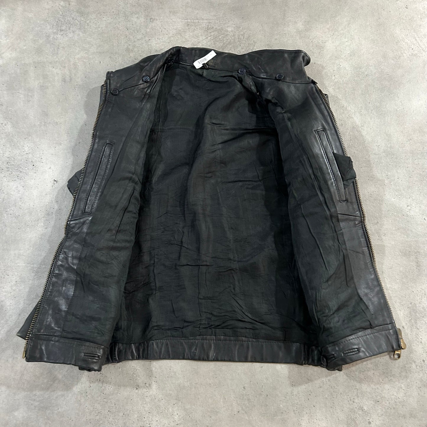 Vintage 70s-90s France Military Leather Jackets