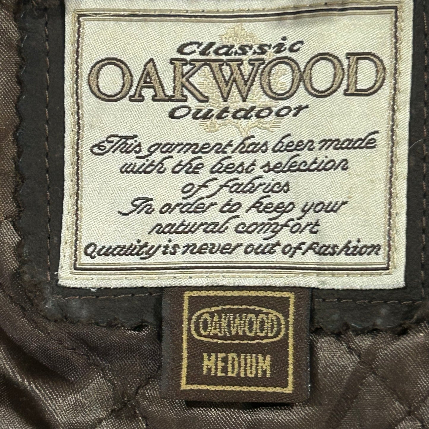 Vintage 70s-90s France Oakwood Retro Mid-Length Leather Jackets