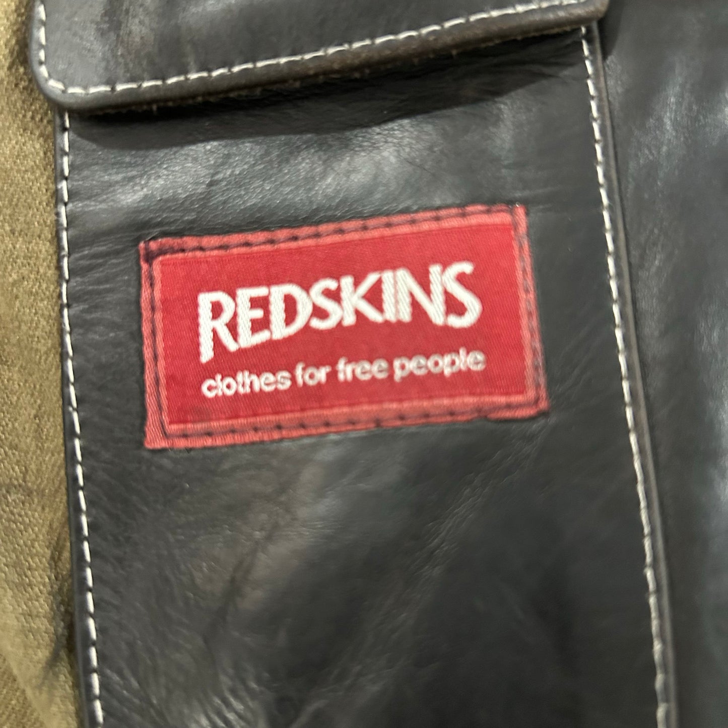 Vintage Redskins Retro Mid-Length Leather Jackets