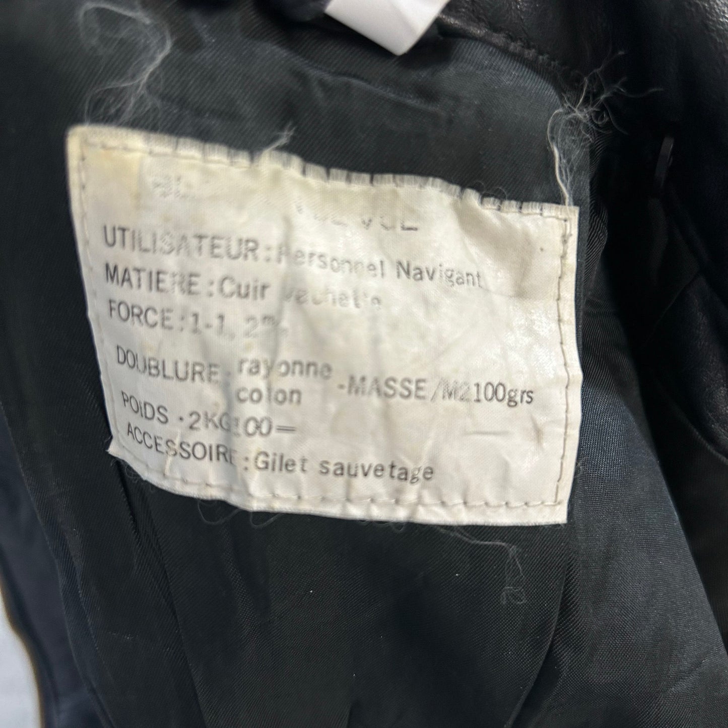 Vintage 70s-90s France Military Flight Leather Jackets