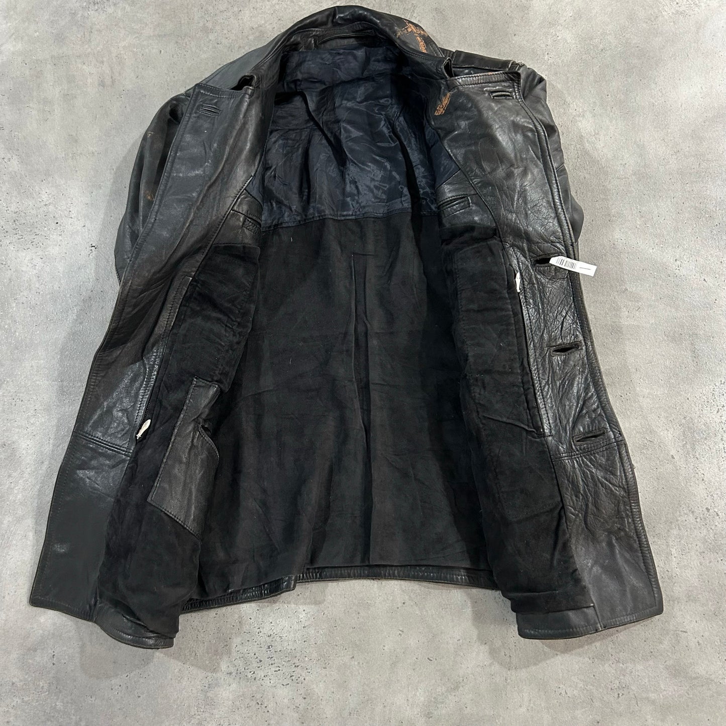 Vintage Germany Military Mid-Length Leather Jackets