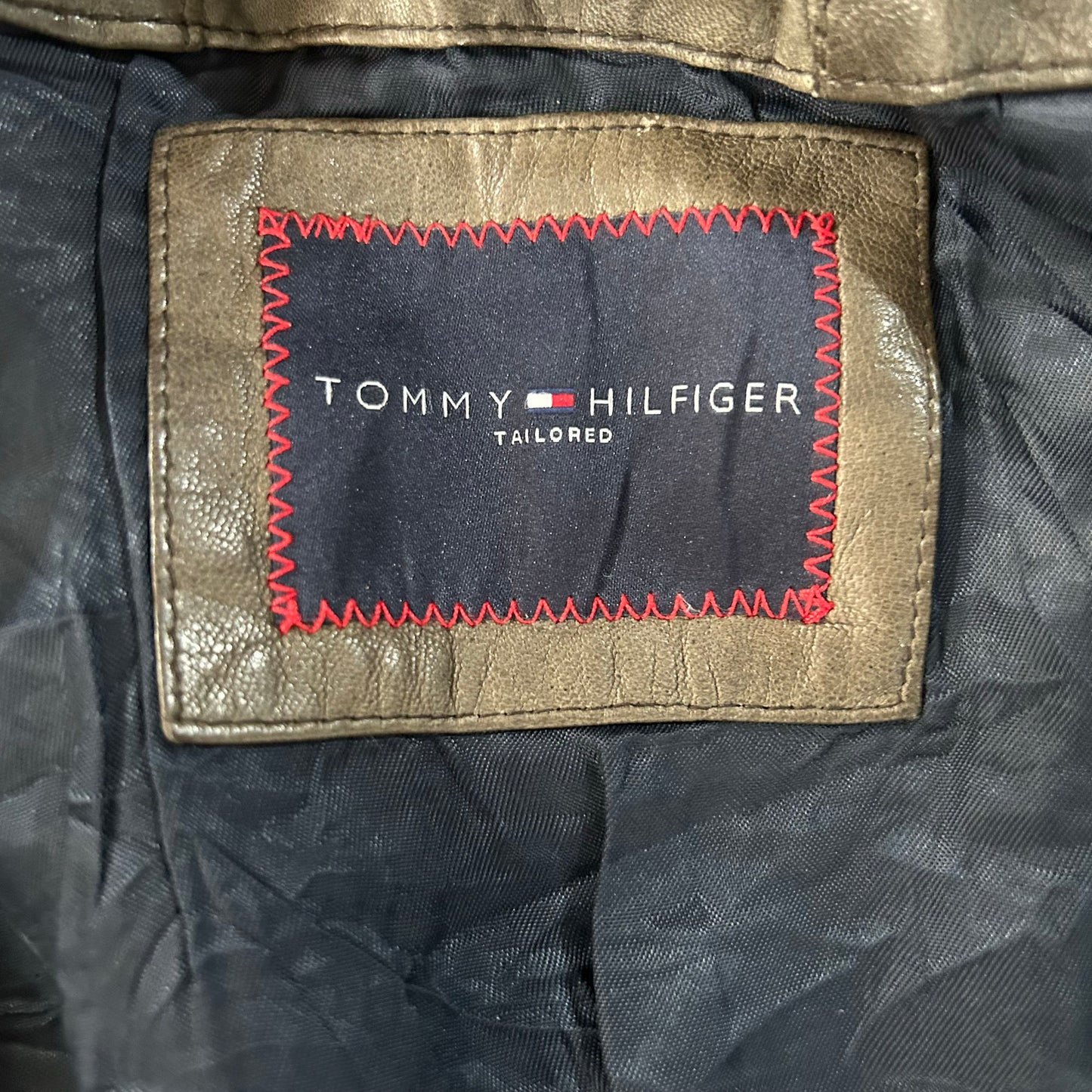 Vintage Tommy Hilfiger Retro Mid-Length Leather Jackets