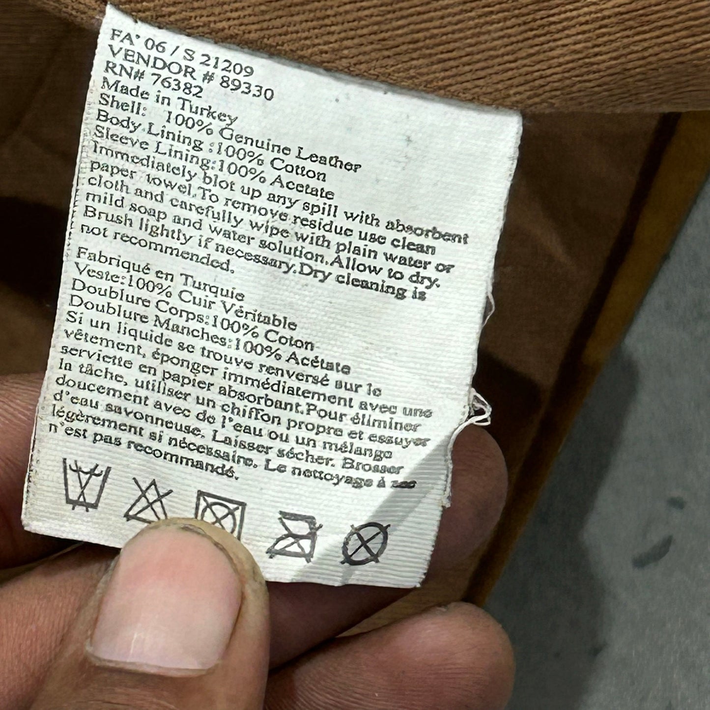 Vintage Turkey Timberland Workwear Leather Jackets