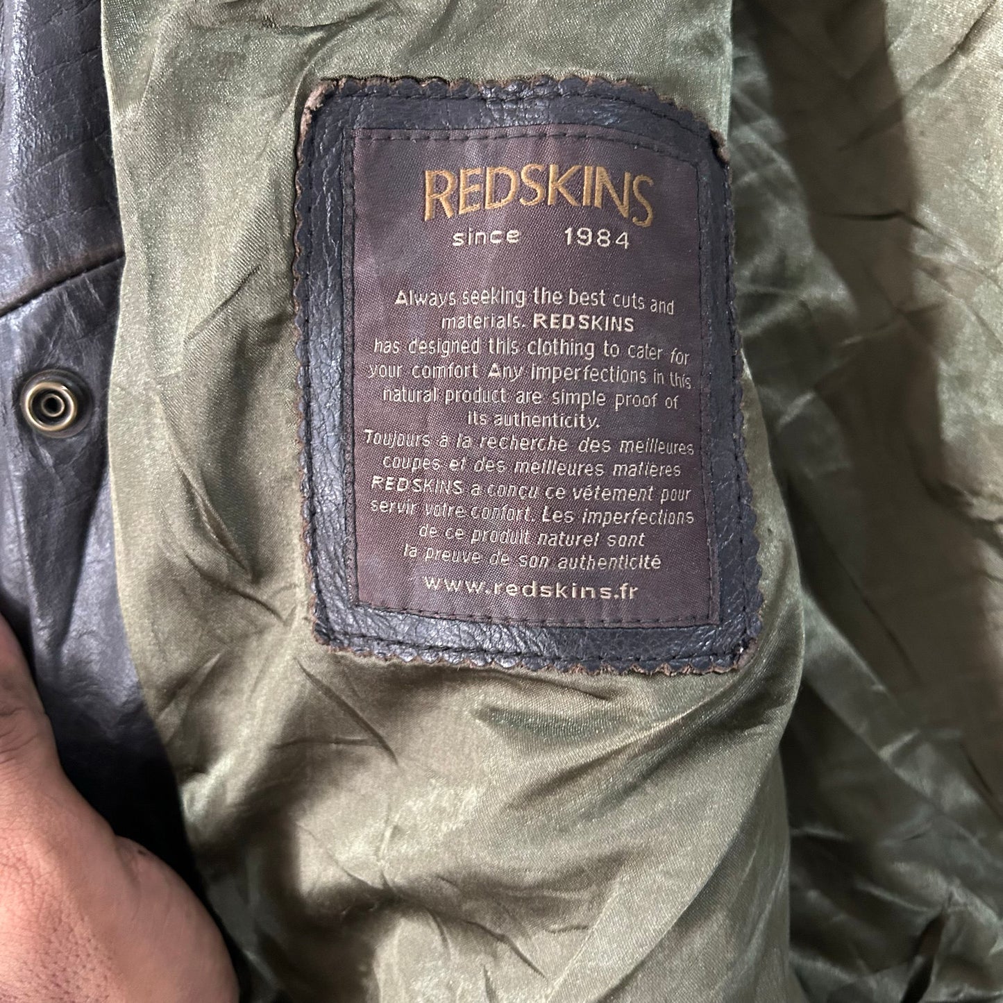 Vintage Redskins Retro Flight Leather Jackets