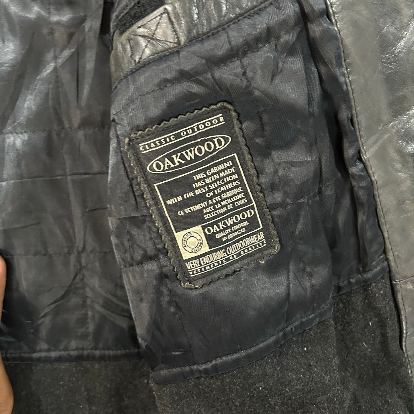 Vintage Oakwood Retro Mid-Length Leather Jackets