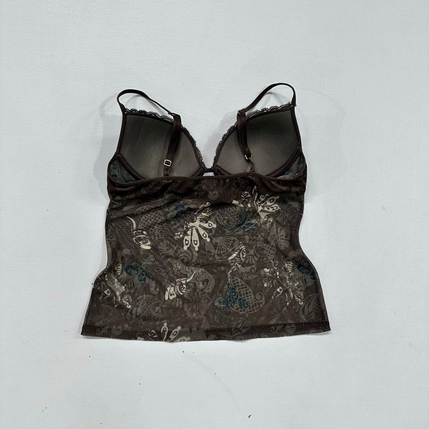 Y2K Mesh Printed Tank/Cami