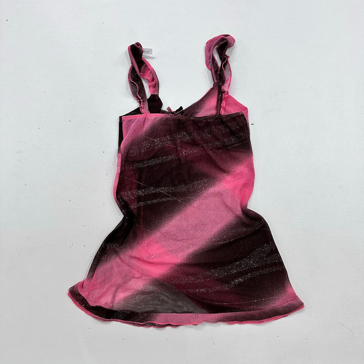 Y2K Mesh Metallic Dress