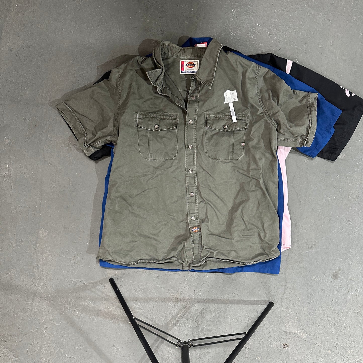 Vintage Dickies Workwear Heavy Work Shirt Shirts