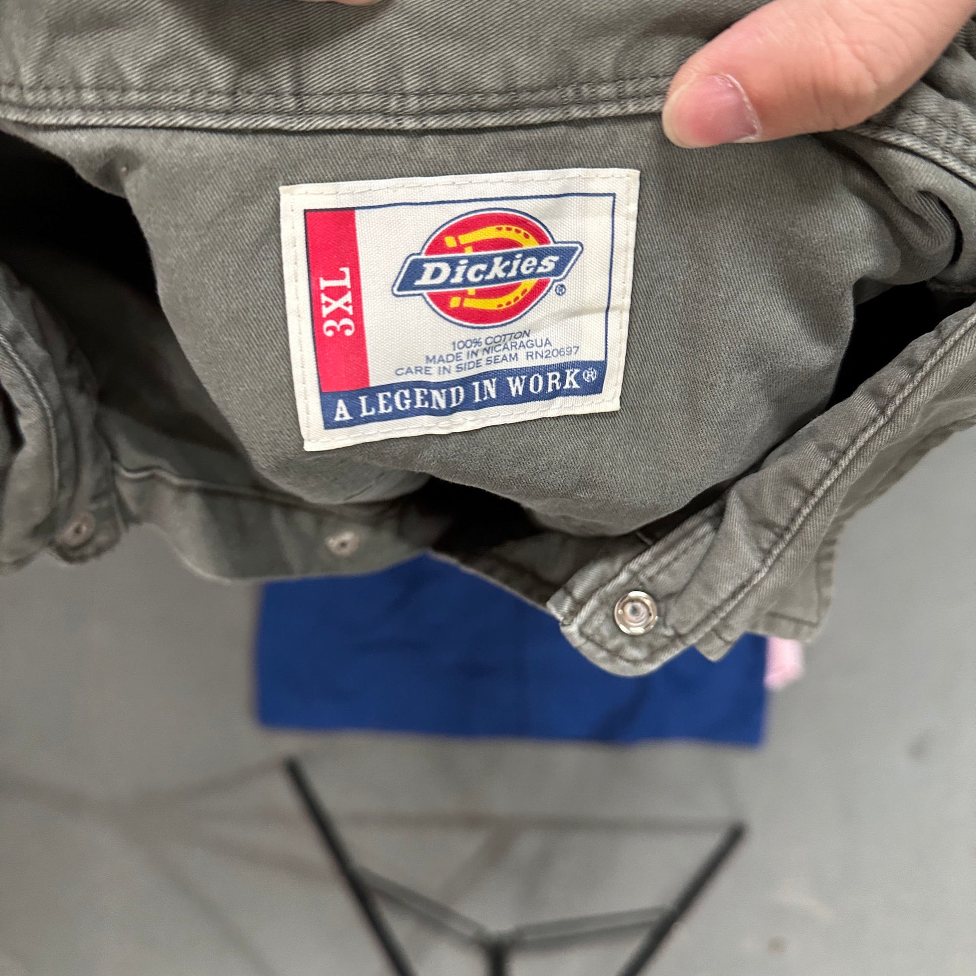 Vintage Dickies Workwear Heavy Work Shirt Shirts