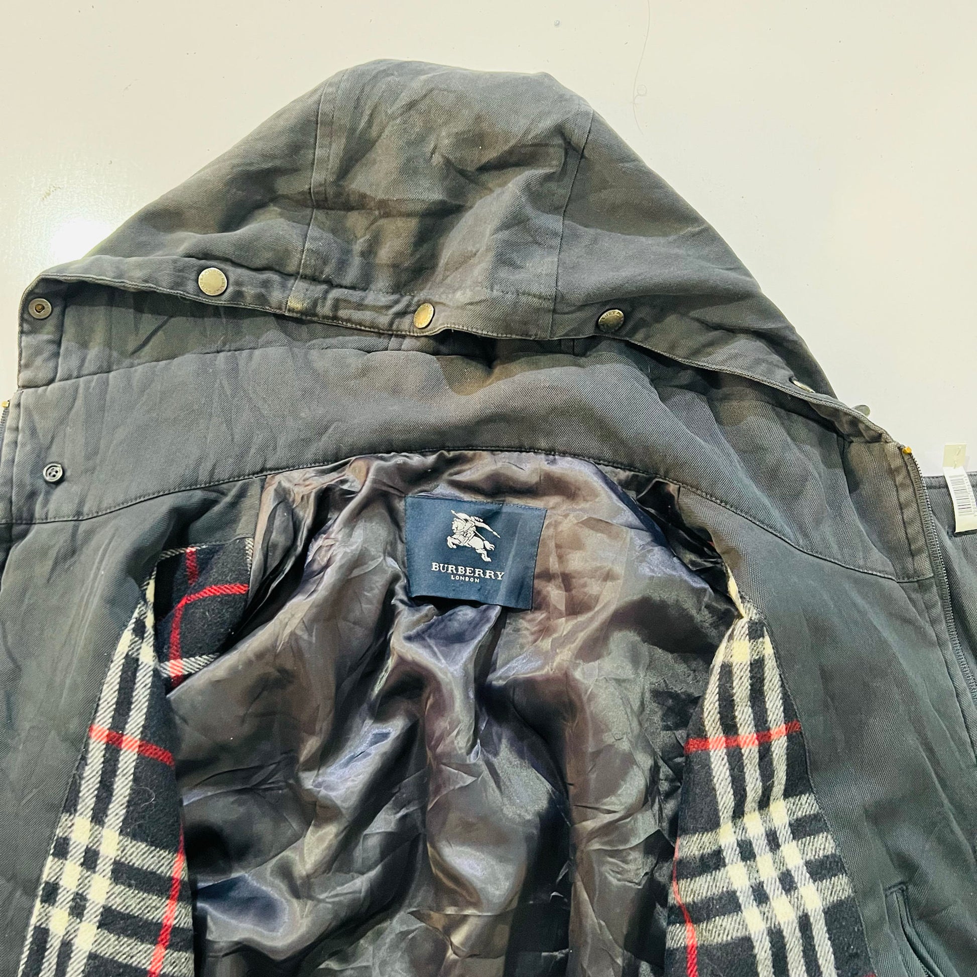 Vintage Burberry Pre-owned Luxury Hooded Jackets