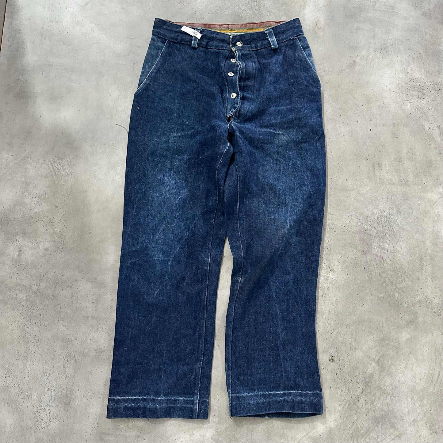 Vintage Antique Workwear Denim Pants