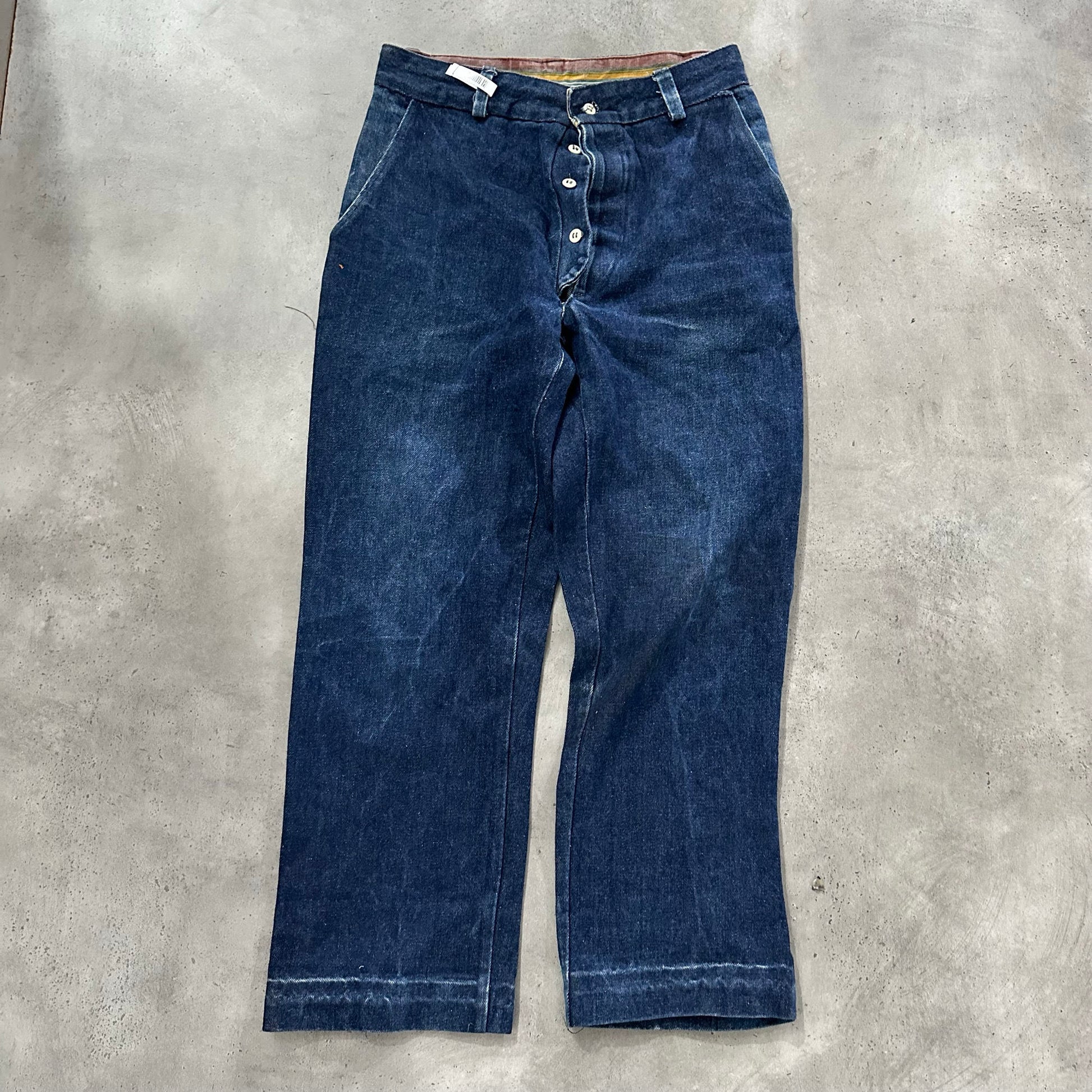 Vintage Antique Workwear Denim Pants