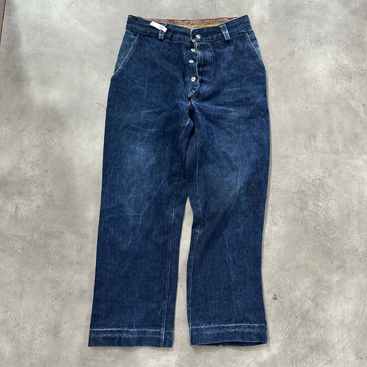 Vintage Antique Workwear Denim Pants