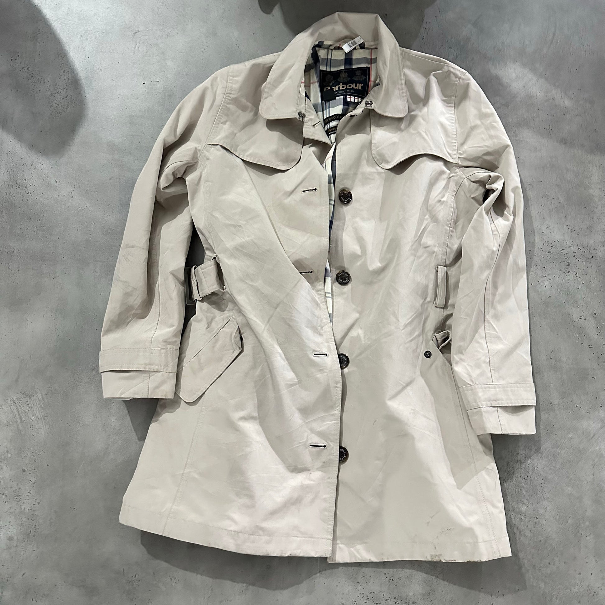 Vintage England Barbour Pre-owned Luxury Trench Coats