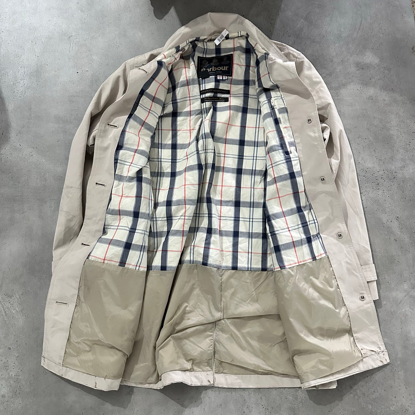 Vintage England Barbour Pre-owned Luxury Trench Coats