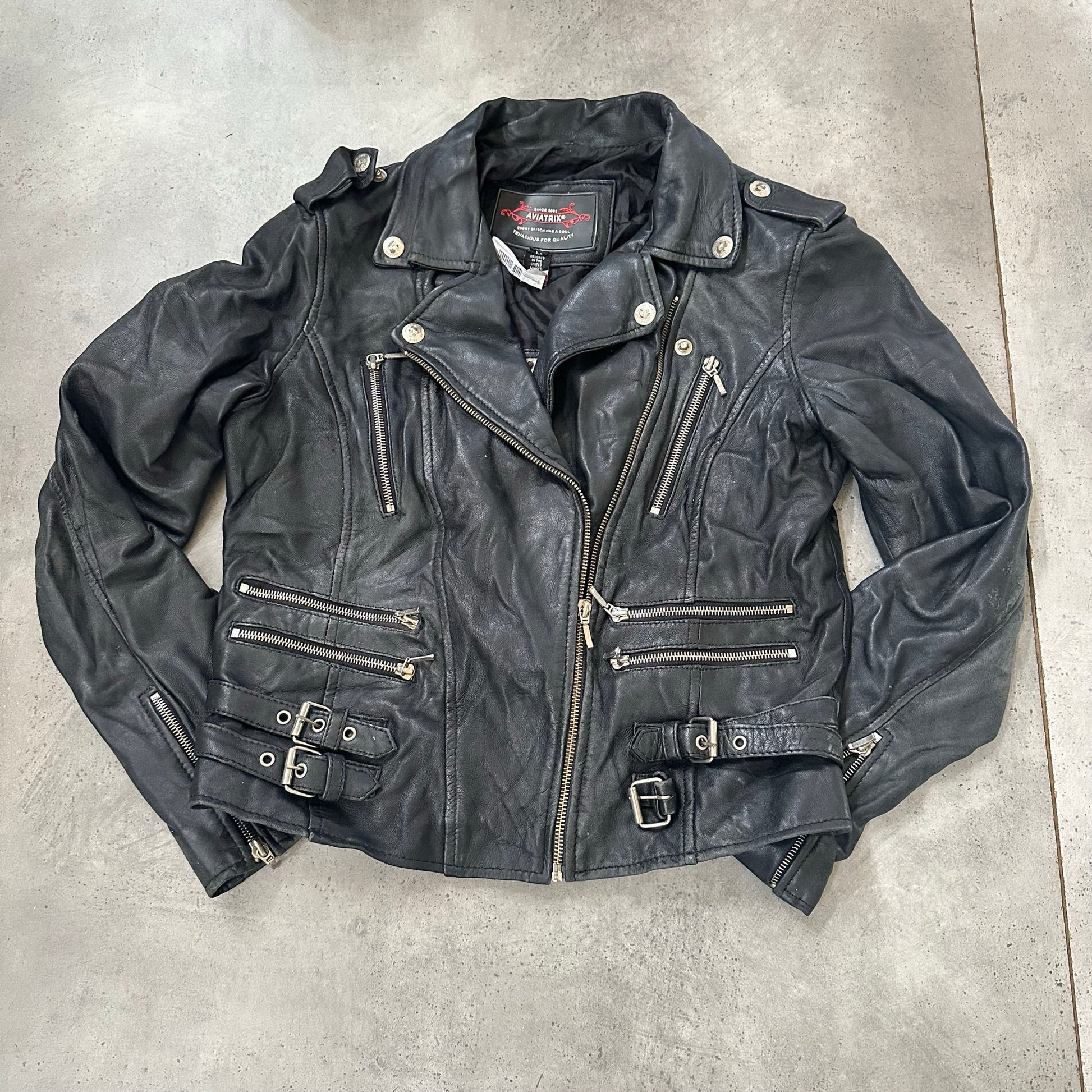 Vintage Retro Double Rider Leather Jackets