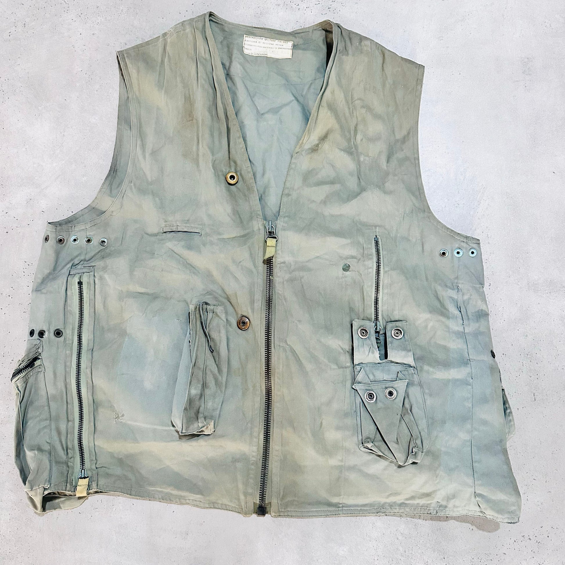 Vintage 70s-90s Italy Military Vests