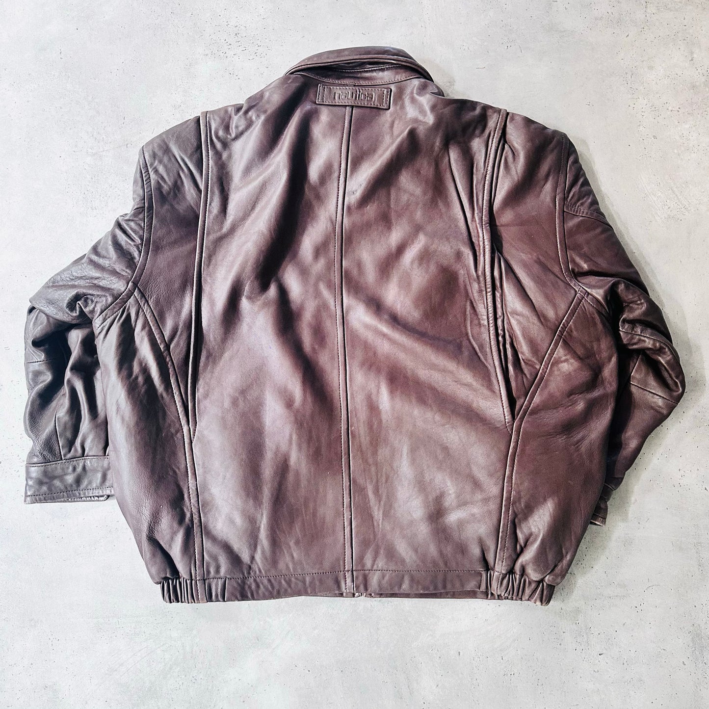 Vintage Nautica Retro Leather Jackets