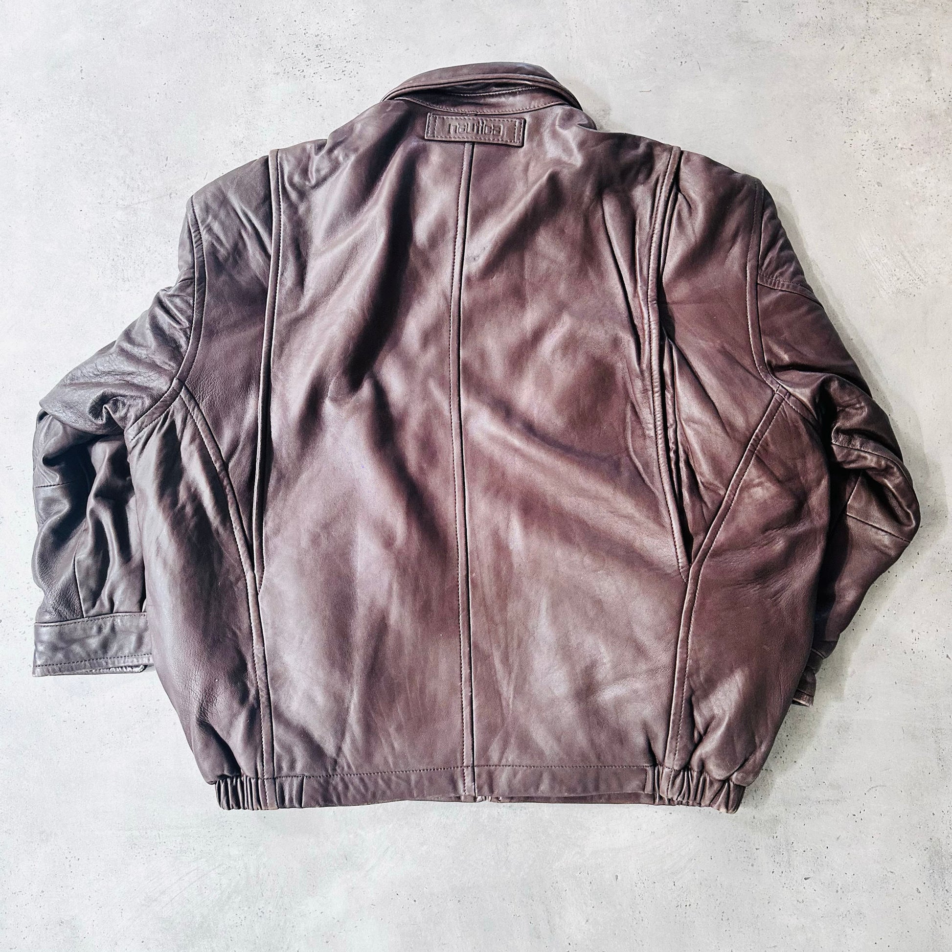 Vintage Nautica Retro Leather Jackets