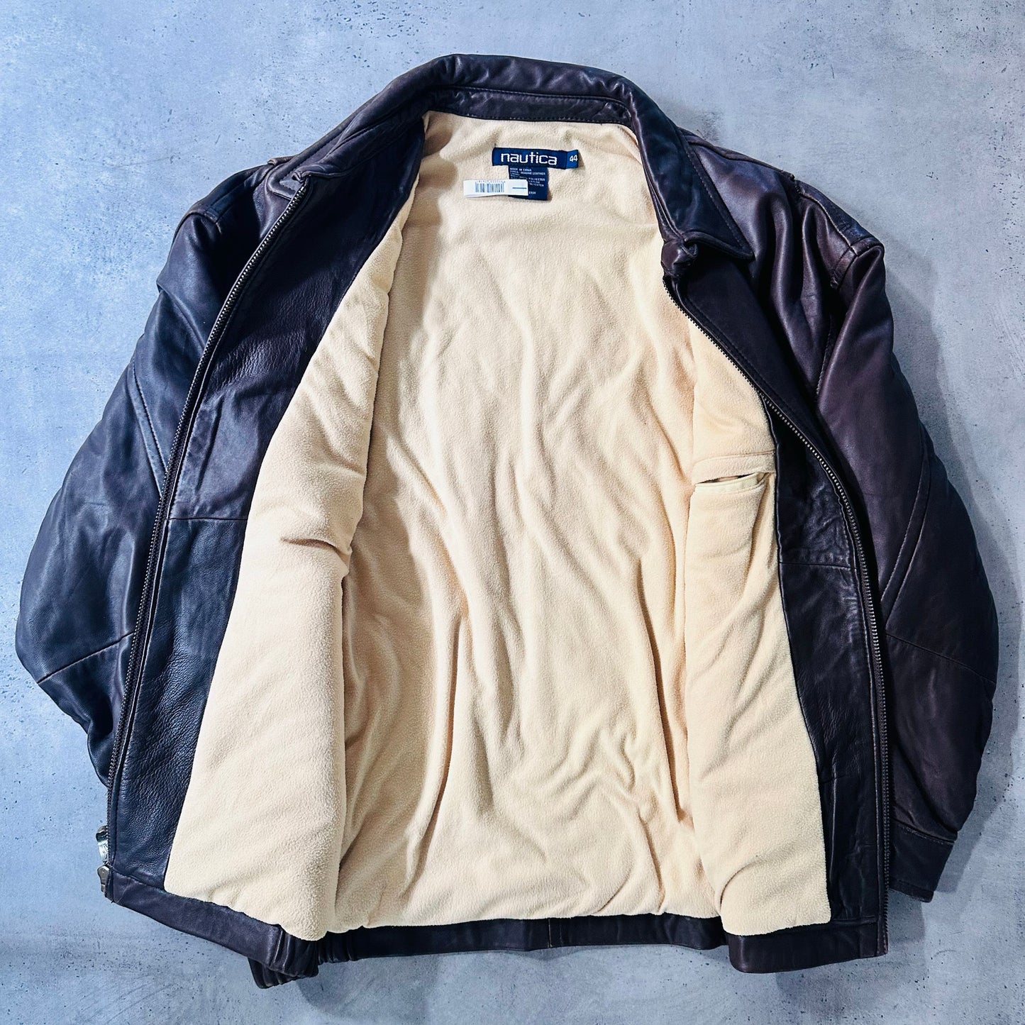 Vintage Nautica Retro Leather Jackets
