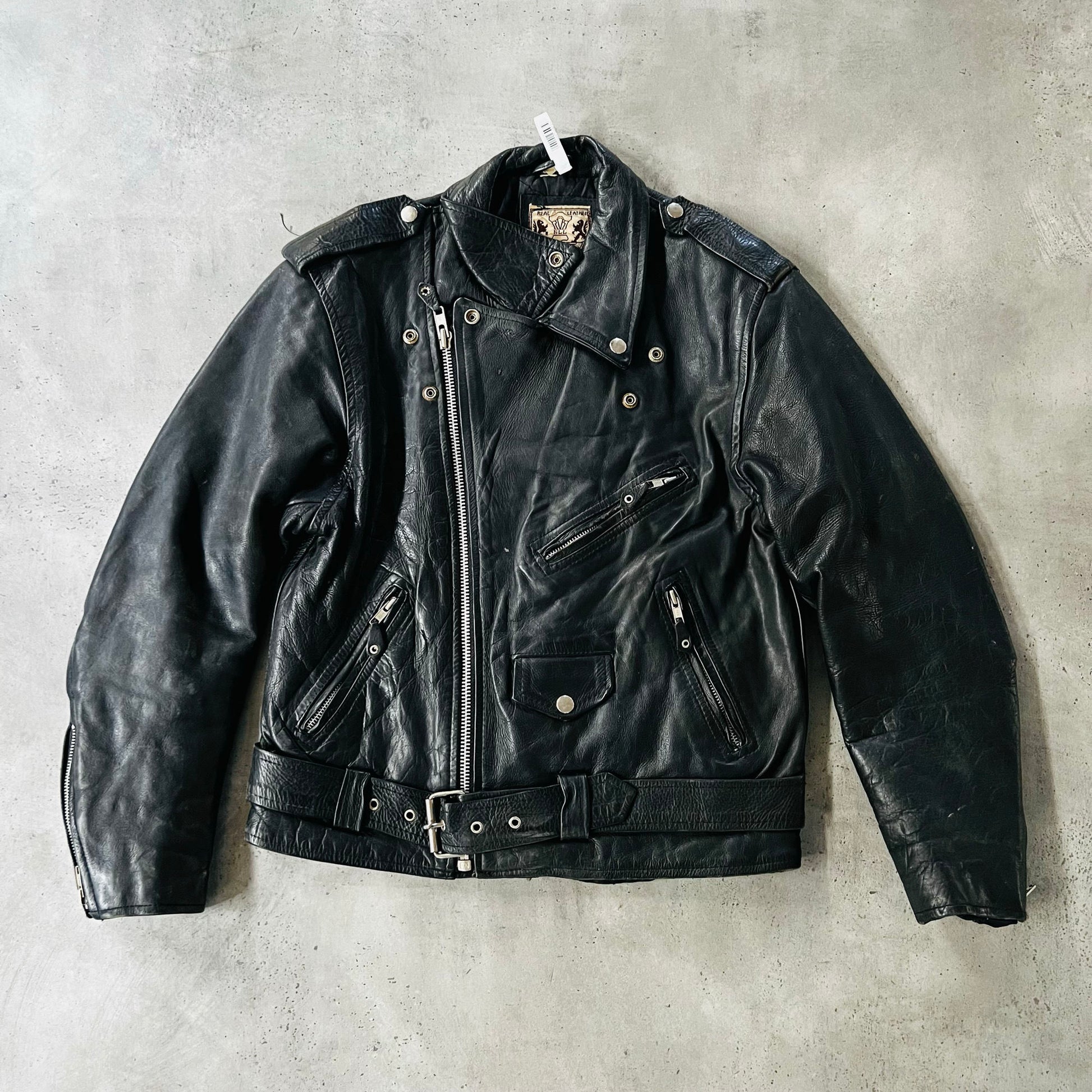 Vintage 70s-90s Retro Double Rider Leather Jackets
