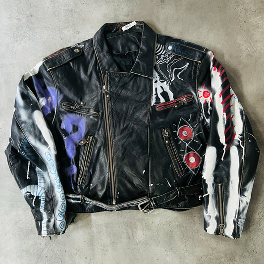 Vintage 70s-90s Retro Double Rider Leather Jackets
