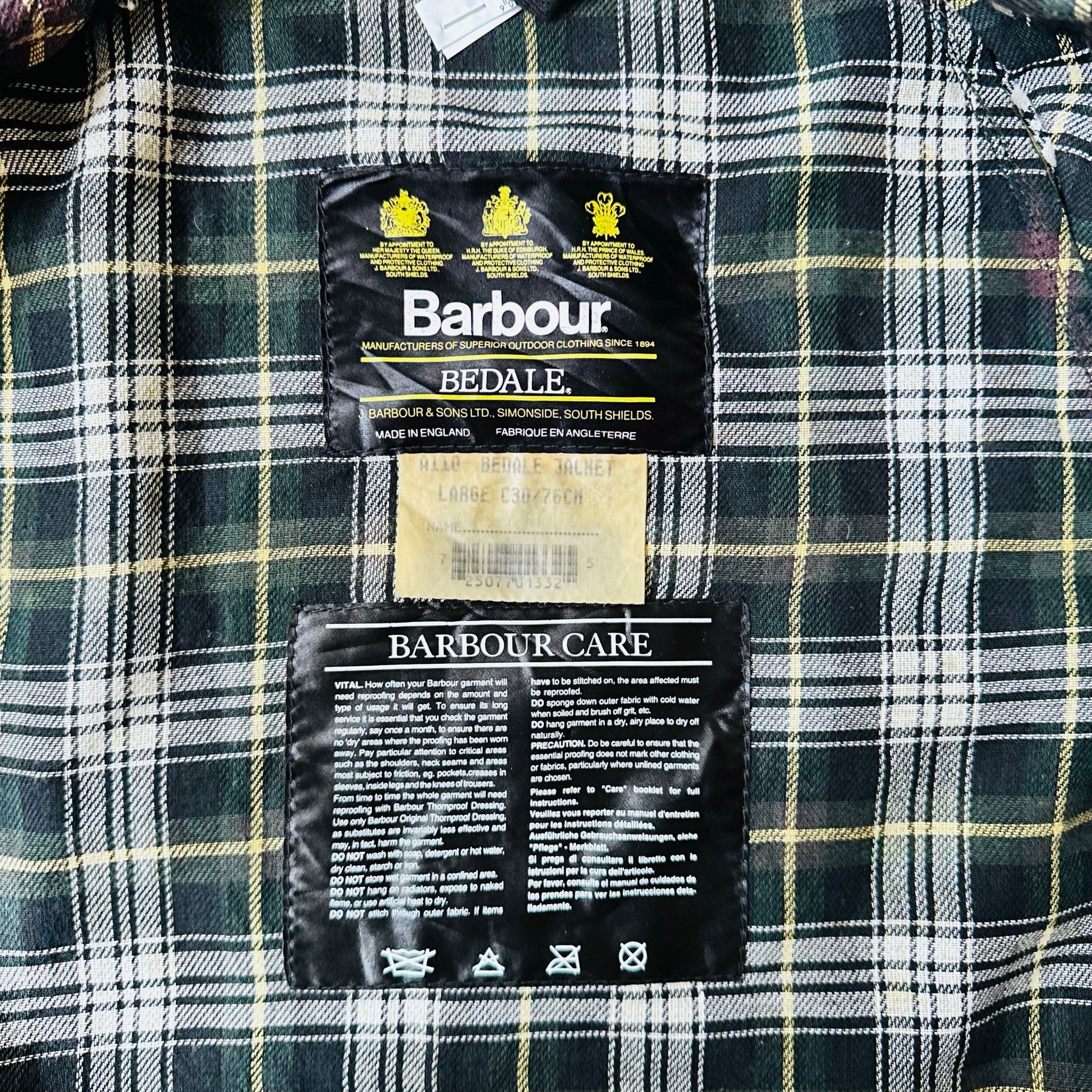Vintage 70s-90s England Barbour Outdoor Hunting Jackets