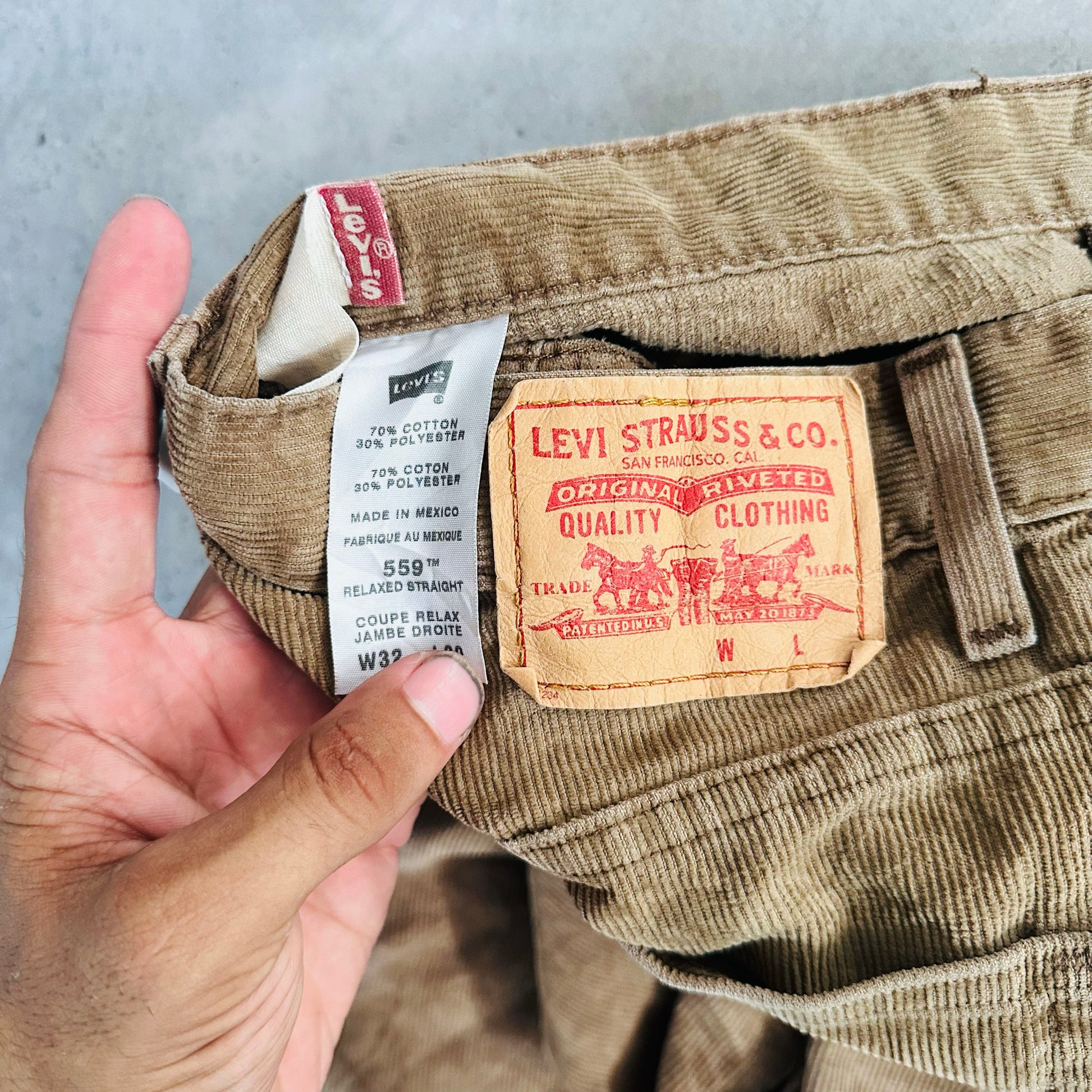Vintage Mexico Levi's Retro Corduroy Pants