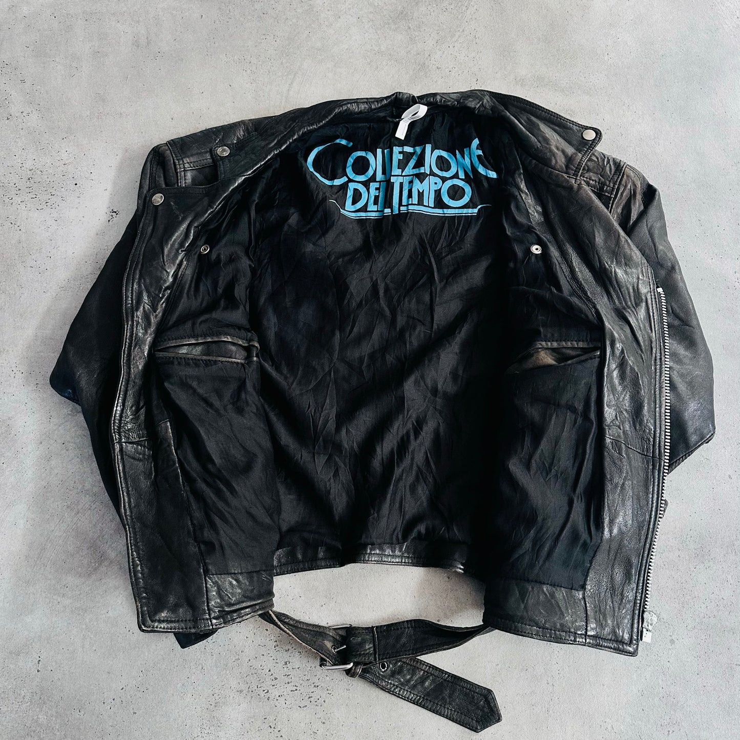 Vintage 70s-90s Germany Retro Double Rider Leather Jackets