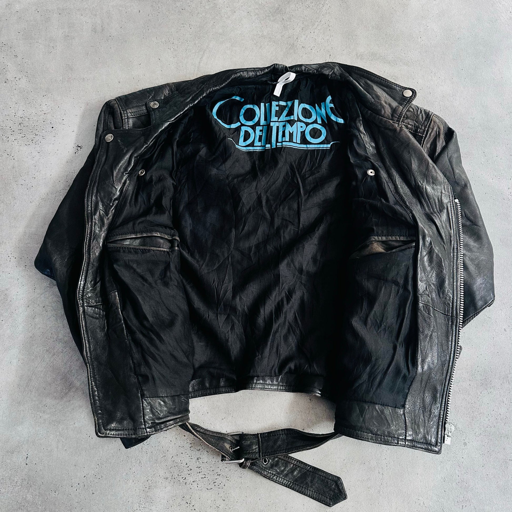 Vintage 70s-90s Germany Retro Double Rider Leather Jackets